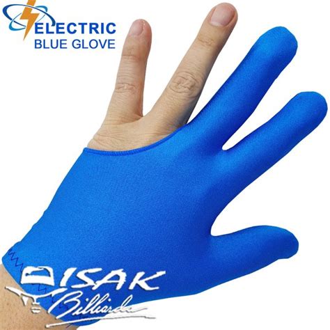 Jual Electric Blue Glove Premium Billiard Gloves Sarung Tangan