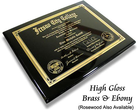 Piano And Brass Award Plaque