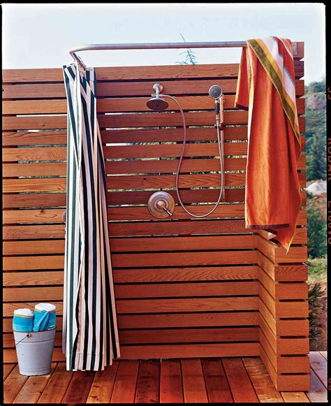Fresh Air Outdoor Bath Showers For Beach Houses Southern Living