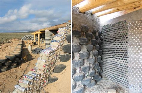 Earthship Homes Made From Old Cans Bottles And Tires Are Being