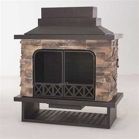 Hampton Bay 56 Inch Outdoor Cone Chimney Fireplace The Home Depot Canada