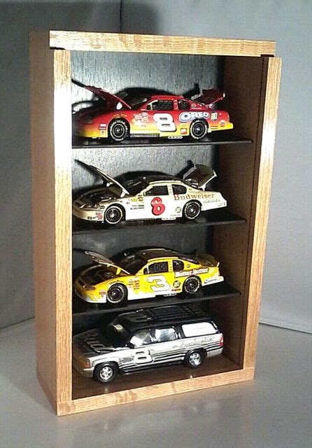 124 Scale Diecast Model Car Display Shadow Box Case Holds 4 Cars