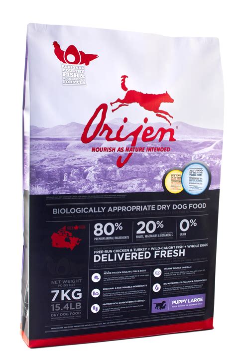 From top to bottom, this is an above average dry product. Orijen Puppy Large Breed Food