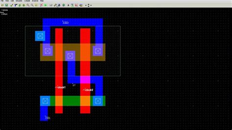 How To Draw 2 Input Nand Gate Layout In Microwind Youtube