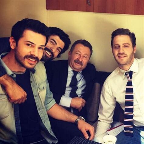 Engin Akyürek With Cast Members In The Turkish Tv Series Kara Para Ask