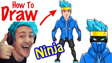 How To Draw Ninja Skin Fortnite Youtube