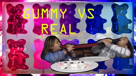 Gummy Vs Real Youtube