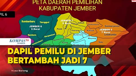 Dapil Pemilu 2024 Di Jember Bertambah Menjadi 7 Wilayah YouTube