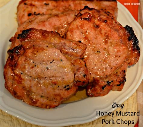 Add in 2 tablespoons olive oil and butter until melted. Easy Honey Mustard Pork Chops - Beyer Beware