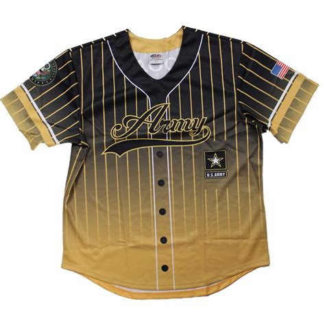 Full Sublimation Us Army Baseball Jersey Military Republic