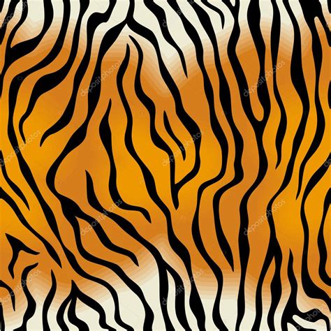Tiger Skin Vector Seamless Texture Stock Vector Image By D E N I S