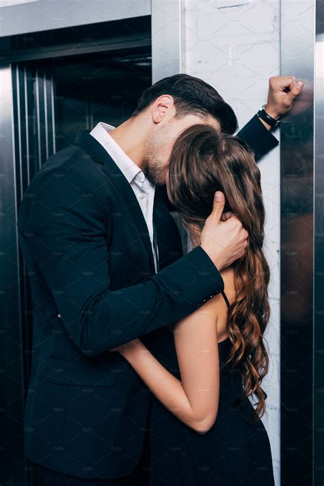 Man In Suit Passionately Kissing And People Images ~ Creative Market