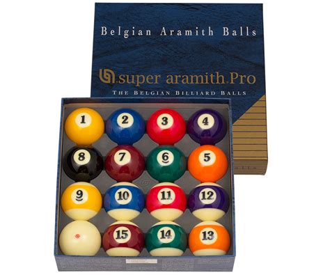 After the break shot, the players are assigned the balls (either solid or stripes) once a ball is pocketed. Aramith Super Pro Pool Ball Set