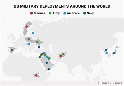 Maps Where 13 Million Us Troops Are Deployed Around The World