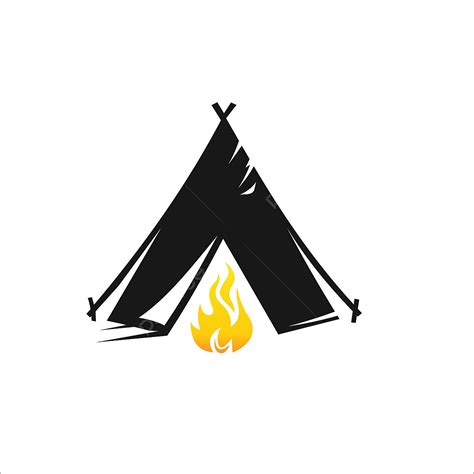Camps Clipart Transparent Background Camping Logo Design Vector