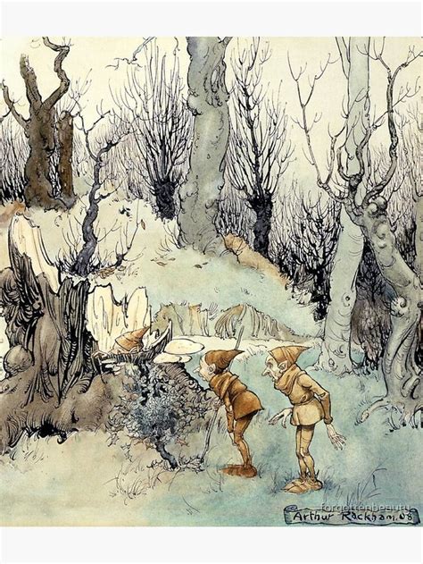 "Elves in a Wood - Arthur Rackham" Canvas Print by forgottenbeauty