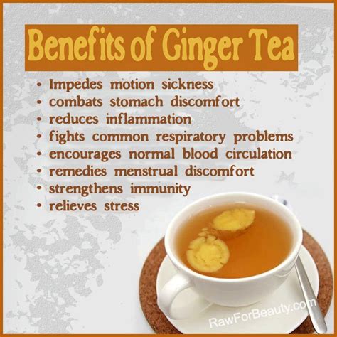 Benefits Of Ginger Tea Tea Pinterest