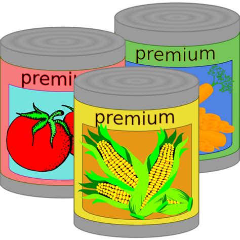 Food Cans Free Svg