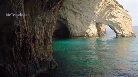 The Blue Caves In Zakynthos Greece A Small Boat Tour Youtube