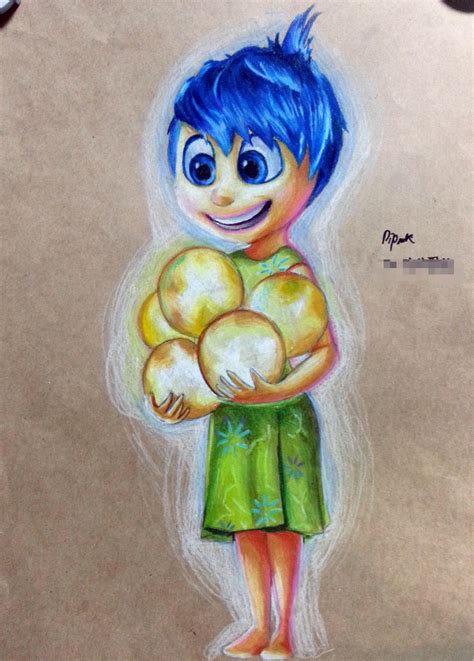 Inside Out Joy Fan Art With Color Pencil By Kr Dipark On Deviantart