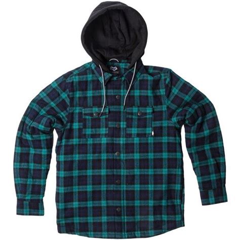 Saga Insulated Hooded Flannel Shirt 4190 Inr Liked On Polyvore