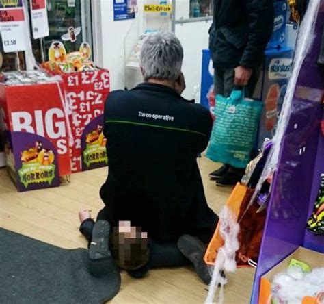 Co Op Worker Sits On Thiefs Face In Stroud Resembling Sex Position