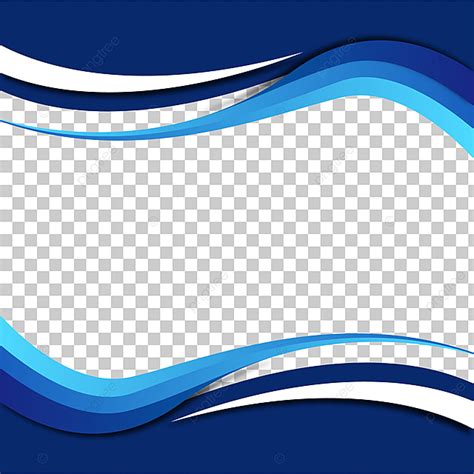 Gambar Bentuk Bergelombang Biru Pada Latar Belakang Transparan, Latar