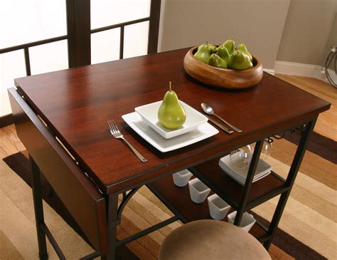 small space drop leaf dining table Table leaf drop storage chair dining height counter small homesfeed adorable kitchen rectangular pub room