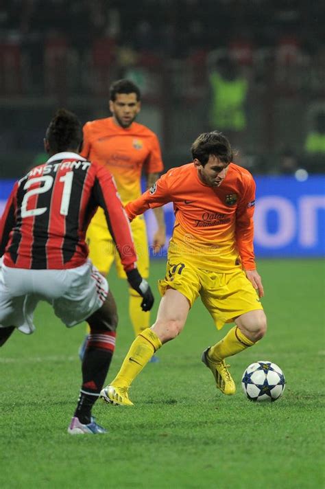 Lionel Messi In Action During The Match Editorial Stock Image Image