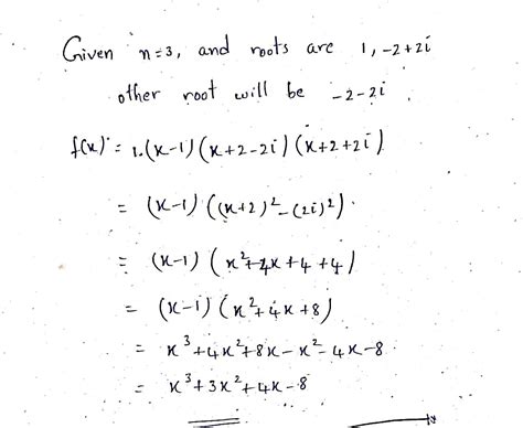 Solved Find An Nth Degree Polynomial Function With Real Coefficients