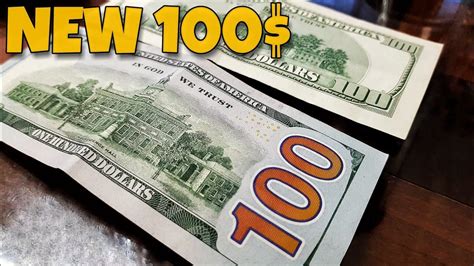 New 100 Note Usa One Hundred Dollar Bill Comparison