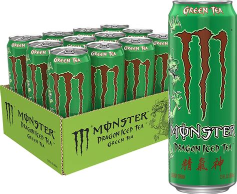Buy Monster Dragon Iced Tea Green Tea 23 Fl Oz Pack Of 12 Online At