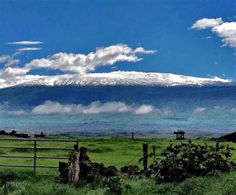 Snow Atop Mauna Kea Feb 1 2013 A 13803 Ft 4207 M Above Sea Level
