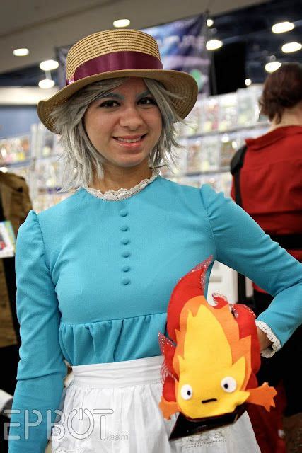 Great Sophie And Calcifer Cosplay From Howls Moving Castle In Supercon