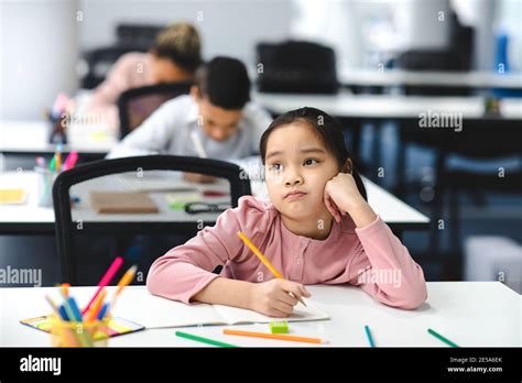 Girl In Classroom Bored Hi Res Stock Photography And Images Alamy