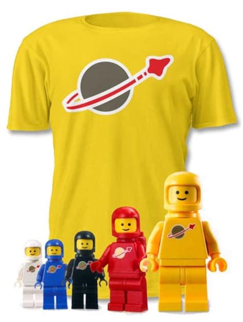 Lego Shirt Vintage Space Man Minifigure