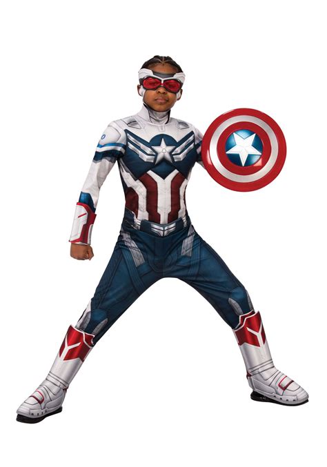 The Falcon And Winter Soldier Kids Deluxe Captain America Costume