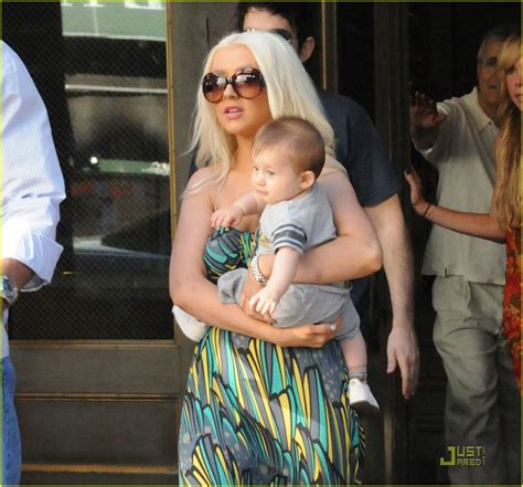 Christina Aguilera Baby Maxs Day Out Photo 1385851 Celebrity