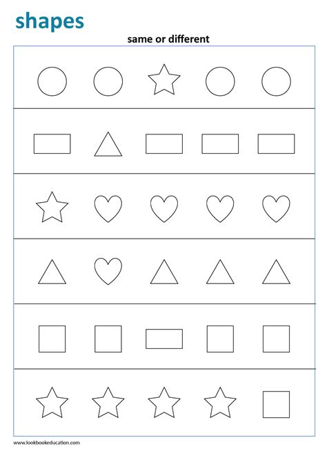 Same And Different Worksheets For Kindergarten Worksheet24