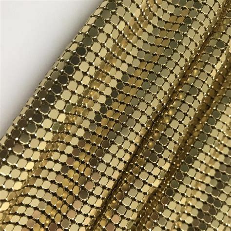 Gold Metal Mesh Fabric