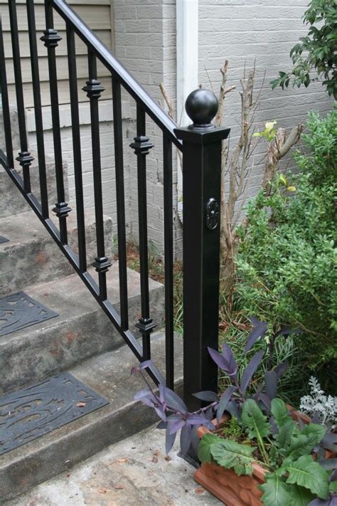 Outdoor wrought iron stair railings for prefabricated house steps. 23 best Railings images on Pinterest | Wrought iron ...