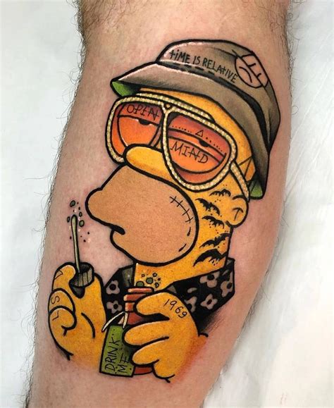 Homer The Simpsons Tatuaje De Los Simpsons Dibujos De Los Simpson