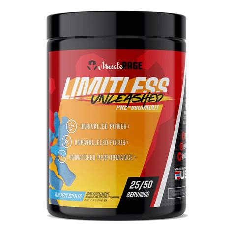 Limitless Unleashed Pre Workout Muscle Rage Bgs Nutrition