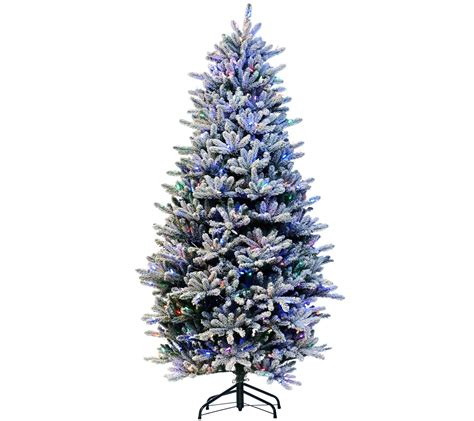 Santas Best 75 Rgb 20 Flocked Balsam Fir Christmas Tree —