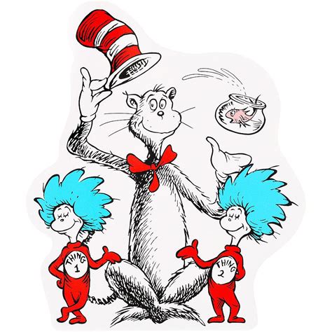 Cat In The Hat Cutouts 24ct Dr Seuss Party City Happy Birthday