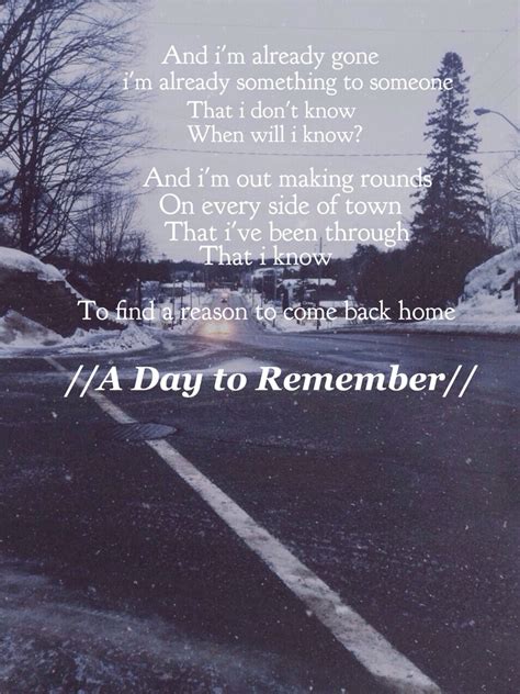 Once you have posted with this marking a few times, you will notice that people who choose pictures of the day will start to put you as their friend. Forever Remembered | Rock music quotes, Adtr lyrics, A day ...