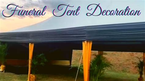 Tent Decoration For A Funeral Service 30x20 Tent Classic Youtube