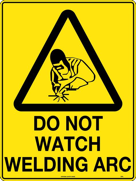 Caution Do Not Watch Welding Arc Caution Signs Uss