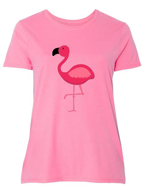 Inktastic Pink Flamingo Womens Plus Size T Shirt