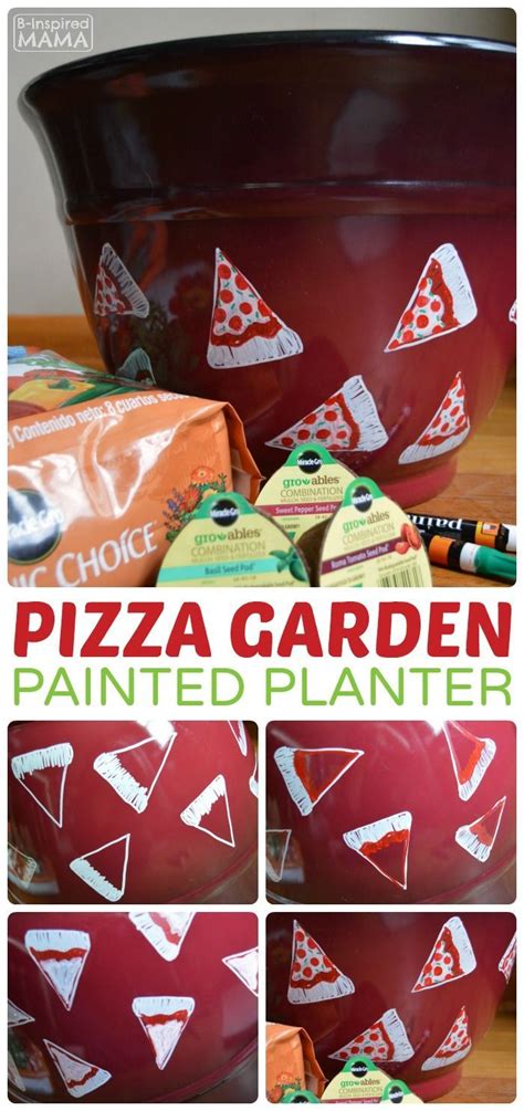 Plant A Kids Pizza Garden In A Diy Pizza Garden Planter In 2021